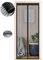 Zanzariera Magnetica per Porte 120 x 230 cm, Tenda Magnetica Zanzariera Porta, Nessun Attrezzo Richiesto, Facile da Installare, Adatto a Bambini e Animali Domestici, Strisce Nere
