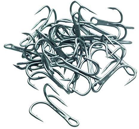 Kinetic Treble Sea Hook 3X, extra starker Meeresdrilling, Größen 1/0-10/0, Perma Steel, Inhalt 12-24 Stück (abhängig von der Größe)