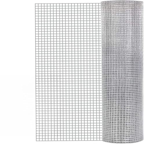 1/2 Ouverture Clôture en Treillis Métallique- 1,0 Mm Antirouille Clôture en Treillis Métallique for La Volaille, Autour du Jardin Et Escalade Soutien Aux Plantes Clématites