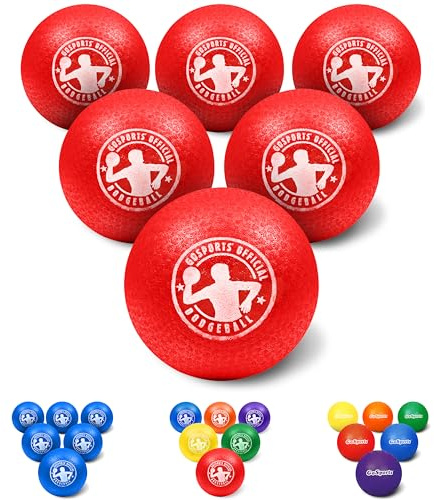 GoSports Inflatable Dodgeball - No Sting Balls - Includes Ball Pump & Mesh Bag