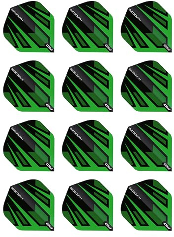 RED DRAGON Hardcore Radical Dartflug - 4 Set pro Packung (insgesamt 12 Dart-Flights)