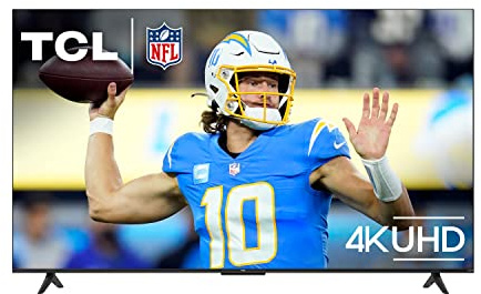 TCL 50-Inch Class S4 4K LED Smart TV with Roku TV (50S450R, 2023 - Model), Dolby Vision, HDR, Dolby Atmos, Works with Alexa, Google Assistant and Apple HomeKit Compatibility, Streaming UHD Television