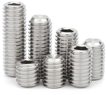 TULDYS M3 M4 M5 M6 M7 M8 Feingewinde Schwarz 12,9 Stahl Innensechskant Innensechskant Ringschneide Madenschraube Gewindestift(304 steel,25pcs M6x0.75x6)