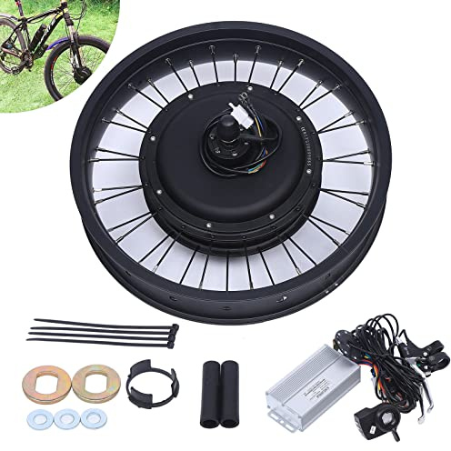 wanwanper 20'' Ebike Umbausatz, E-Bike Hinterrad Umbausatz Kit, 1000W 48V Bürstenlos Ebike Conversion Kit Electric Bicycle Umbausatz, Elektrofahrrad Nachrüstsatz für 20-Zoll-Elektrofahrräder