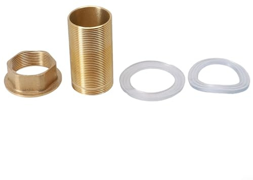 Zoegneer Küchenspüle Wasserhahn Reparatur Zubehör Kit Gewinde Messing Rohr Mutter Befestigungsteile für Wasserhahn Reparatur (M32-80mm)