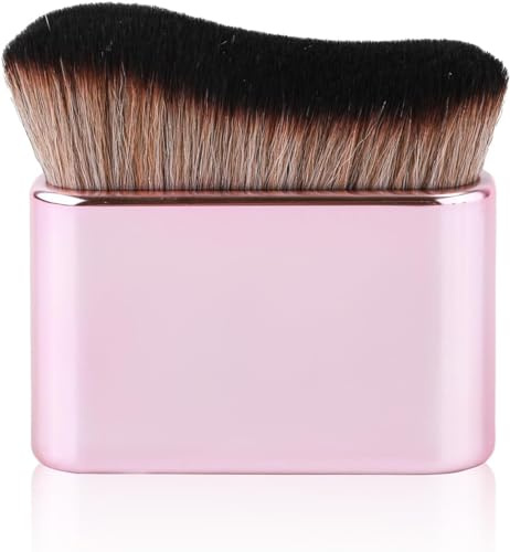 Rosojodg Rose Pink Self Tanning Brush, Self Tanner Applicator Brush Foundation Body Makeup Brushes Self Tan Brush for Kabuki Face Spray, Face