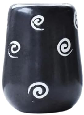 BIVVI Pot de Fleurs Peint à la Main en céramique, Couleur Noir et Blanc, Vase Groot pour Plantes, Ornements de Bureau, décoration de Jardin de Maison
