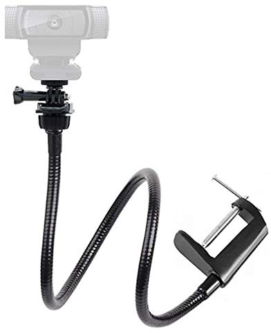 Janasiba Kamera Halterung mit Verbesserter Schreibtisch Backen Klemme Flexibler Schwanen Hals StäNder für Webcam 4K C925E C922X C922