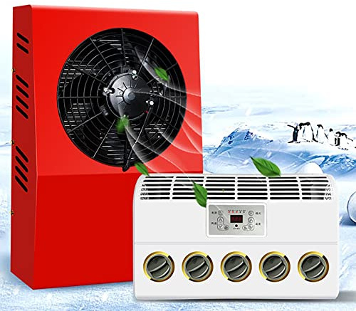 Rv Climatiseur Universel de Voiture Split Climatiseur, 12 Volt Dc Climatiseur Pour Rv, Camion, Semi Camions, chariot Élévateur, engin de chantier, Grue, Pelle, Van Ac 12V/24V