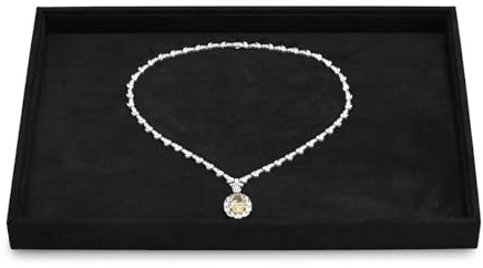 Papten Jewellery Display Tray Black Stackable Jewellery Tray Drawer Storage for Necklace Bracelet Ring Earring