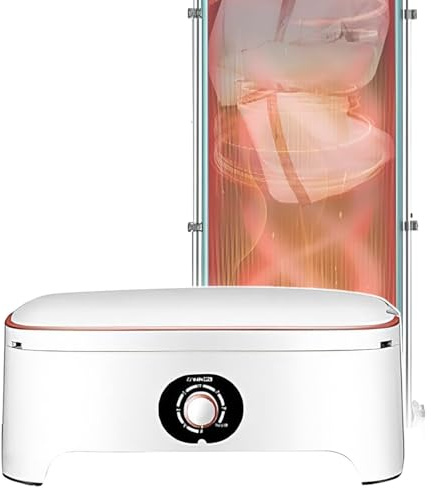Sèche-linge électrique portable, mini sèche-linge à pompe à chaleur 900 W, sèche-linge électrique à séchage rapide, grande capacité 260 L, minuterie intelligente 3 heures, étendoir chauffant