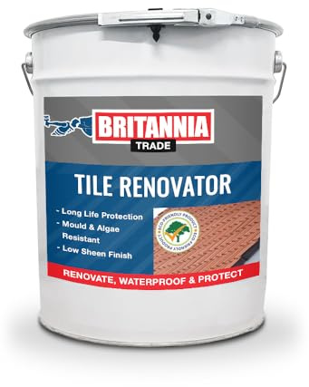Britannia Paints Tilecoat Advanced - Roof Tile Renovation Paint - Brings Aged Roof Tiles Back to Life (Anthracite Grey)