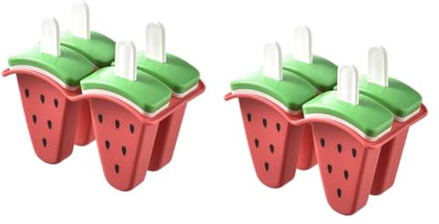 Qerwsdty Molde de helado para helados, forma de sandía, molde de helado casero, herramientas para hacer helados de bricolaje, moldes de silicona