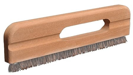 MOLUCKFU Brosse à Poils Épais en Hêtre Grand Taille pour Lissage du Papier Peint Outil De Construction Murale Résistante à L'humidité Usage Sec Et Humide Trou Suspendre