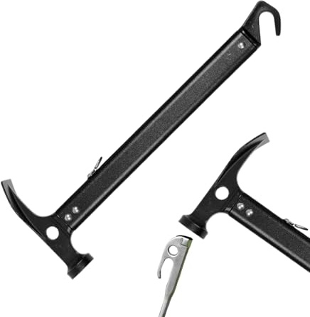 Campinghammare, tältstolpe hammare – Outdoor Camping Tent Stake Hammer – bärbar utrustning, multifunktionellt högpresterande metallverktyg för park, ryggsäck