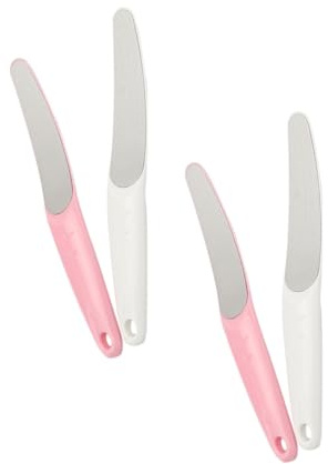 VICASKY 4 Stück Nagelfeilen Aus Edelstahl Mittelgroß Langlebig Und Wiederverwendbar Nagelpflege Für Maniküre Und Pediküre Inklusive Aufbewahrung