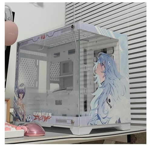 Boitier ATX Boîtier PC Gaming, Boîtier PC Gaming Moyen Tour M-ATX/ITX - Port USB 3.0 E/S en Façade - Panneau en Verre Trempé - Compatible avec Le Refroidissement par Eau Et par Air