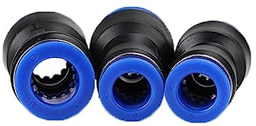Raccordi pneumatici PG Connettore dritto 4-16 mm OD tubo riduzione 8-6 mm in plastica connettore rapido raccordo aria idraulico (10 pezzi, PG16-12)