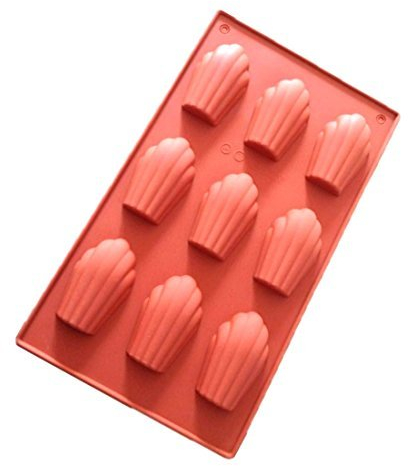 Allforhome Non Stick 9 Cavity French Madeleine Silicone Cake Tin shell chololate cookie mould candy mold ice cube tray