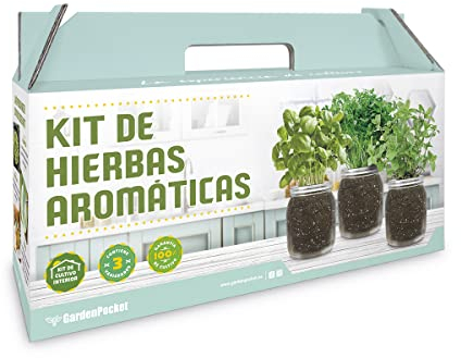 Garden Pocket - Cultiva tus propias Hierbas Aromáticas (Orégano, Hierbabuena y Cilantro)