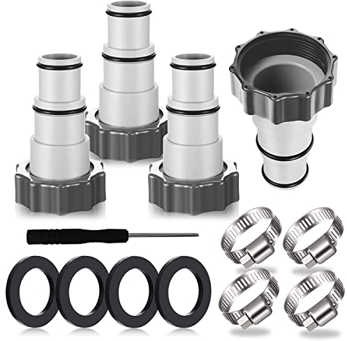 4PCS Pool Adapter, Anschluss Für Ø 32 Und 38 Mm Schlauch, Intex