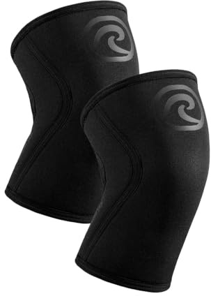 Rehband Kniebandage Kraftsport, Kniestütze für Cross Fit & schweres Training, Knee Sleeve aus 5 mm Neopren, in vielen Farben & Größen, Unisex