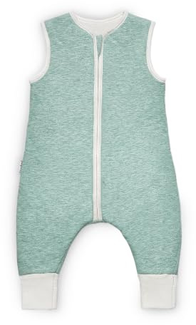 Ehrenkind® Ganzjahres-Schlafsack mit Beinen Wollfüllung | 100% Bio-Baumwolle mit 100% Wolle Füllung Baby-Schlafsack | OEKO-TEX