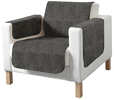 Erwin Müller Sessel- und Sofaschoner Wildleder-Optik grau Größe 100x200 cm