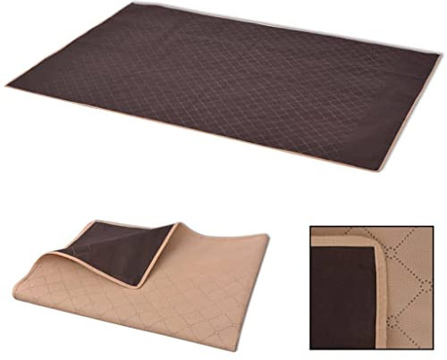 TEKEET Wohnmöbel Picknickdecke beige braun 100x150 cm Gr