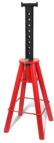DNA Motoring 10T Pin-Type Jack Stands Heavy Duty Steel 10 Ton (20,000 lbs) Capacity,Adjustable Height 28-47.5,TOOLS-00300