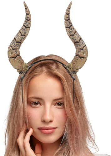 Garneck Halloween Horn Stirnband Simulation Antilope Horn Hoop Tier Cosplay Kopfbedeckung Für Halloween Weihnachtsfeier