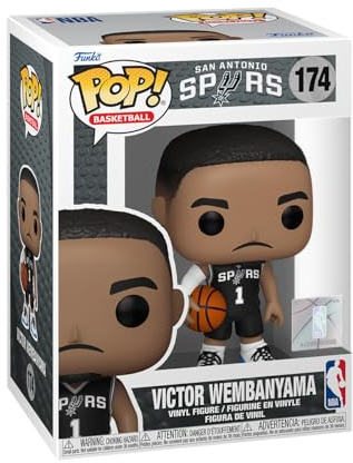 Funko Pop! NBA: Spurs - Victor Wembanyama - Figurine en Vinyle à Collectionner - Idée de Cadeau - Produits Officiels - Jouets pour Les Enfants et Adultes - Sports Fans