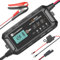 ECO-WORTHY Cargador de batería de Coche de 10 A, Cargador de batería de 12 V, Cargador de Mantenimiento con activación de la batería de Litio para Coche, camión, Motocicleta, cortacésped, Barco,