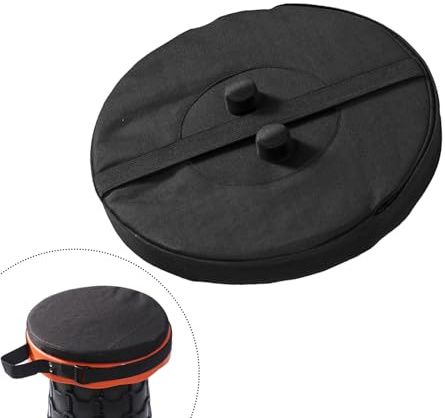 Rundes Kissen Oxford-Stoff, Teleskophocker Kissen, Klapphocker-Stuhlpolster | Tragbar, Elastisches Band, Rund Wasserdicht, für Teleskophocker, Picknicks Im Freien, Camping, Angeln