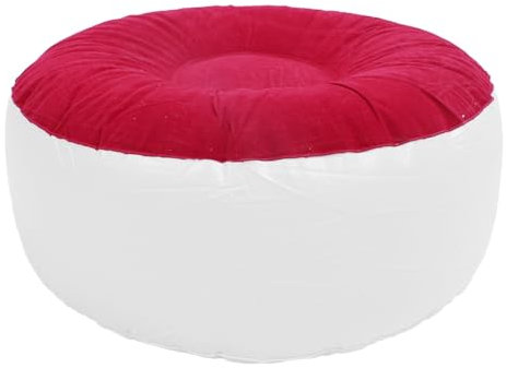 Outdoor Pouf Ottoman, Aufblasbarer Ottoman, Kleiner Tragbarer Aufblasbarer Hocker, Aufblasbarer Mehrzweck-Flockhocker, Leichter Fußhocker, Outdoor-Fußhocker mit Ergonomischem