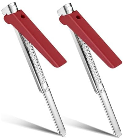 Xbsduih Abrebotellas para artritis esfuerzo para ancianos, abrebotellas antideslizante, abrelatas manual, abrelatas rojo