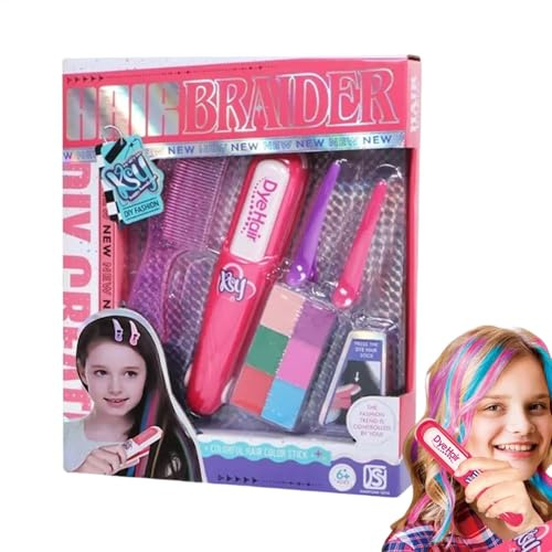 Hårkritor för barn, hårfärgningsset leksak, tillfällig hårfärgningsset Play Hair Chalk | säker flerfärgad hårmake-up, simulerad leksak för barn