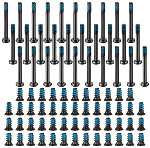 80 Pcs Pc Fan Screws Kit Case Fan Screws 30Pcs #6-32x30mm 50Pcs M5x10mm Radiator Fans Screw Black Carbon Steel Screw Kit