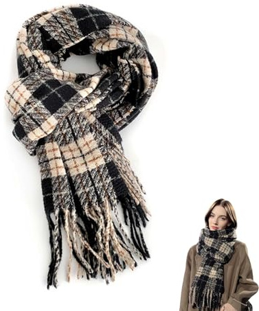 HOOPOE Dicker Schal Damen Winter,Damenschal Winter Unisex,Weich Damen Schal Herbst,Warm Herrenschal 195cm x 60cm