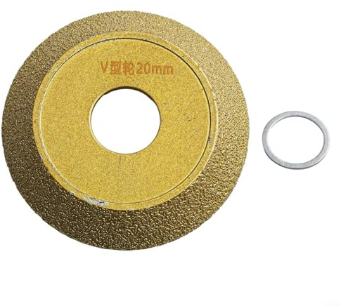 V-förmige 75 mm Schleifscheibe für effektive Kanten auf Marmor, Quarz und Glas Materialien (20 mm)