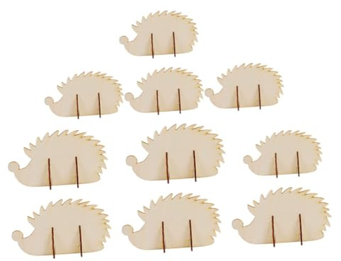 Gadpiparty Holzscheiben zum Selbermachen Igel-holzscheiben für Diy-bastelprojekte Naturholzstücke für Tischdekorationen und Handwerkskunst