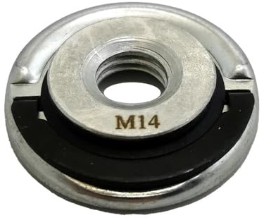 CTASRIM Tuerca de Brida de liberación rápida M14, Rosca for Amoladora Angular, Placa de prensado autoblocante, Compatible con Brida de sujeción de Amoladora Angular.(M14-A)
