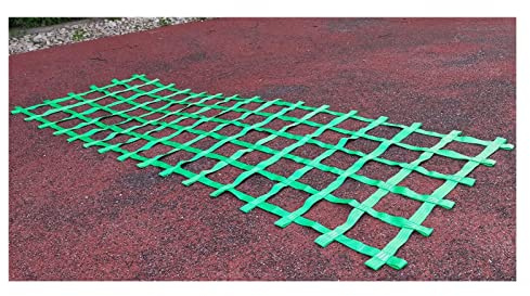 Red de escalada para niños, red de seguridad para patio de recreo, para casa del árbol y columpio, equipo de juego verde para jardín, tamaño adulto, escalera de cuerda, accesorios para parque infantil