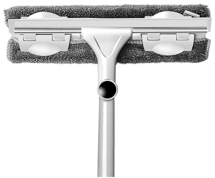 Mocio for la pulizia dei vetri, asta telescopica, strumenti for finestre, tergicristallo for, spazzola for lavaggio con manico lungo, prodotti for della casa(Gray 1 mop 1 cloth)