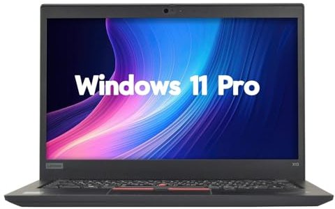 Lenovo ThinkPad X13 Gen 1 Business Laptop, 13,3 Zoll FHD Notebook, AMD Ryzen 5 PRO 4650U, 16GB RAM, 512GB SSD, US QWERTY-Tastatur, Windows 11 Pro (Generalüberholt)