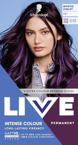 Schwarzkopf LIVE Intense Colour Hair Dye, 087 Mystic Violet