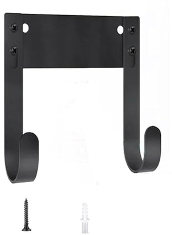 CashMuch Tabla de planchar montada en la pared, gancho ajustable para tablas de patas en forma de T y en forma de Y, colgador de almacenamiento de metal con 4 tornillos para lavandería, baño o