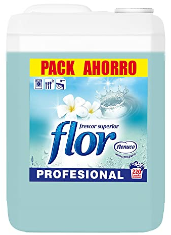 Flor - Suavizante para la ropa profesional, aroma nenuco - 250 dosis