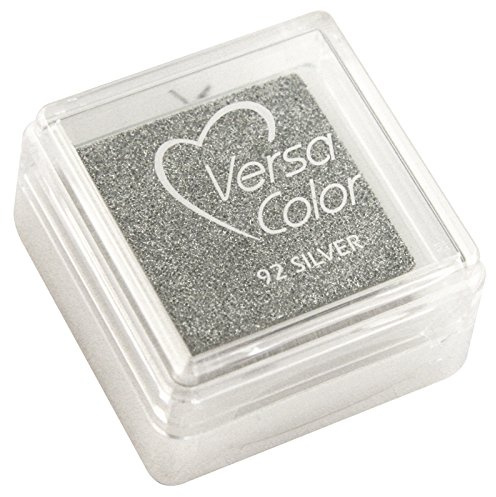 CREATIV DISCOUNT NEU Stempelkissen Versacolor, 2,5x2,5cm, Silber