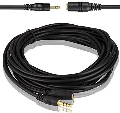 Inovat 10M 30 Feet 3.5mm Jack Audio Stereo Earphone M/F Extension Cable Cord Male to Female